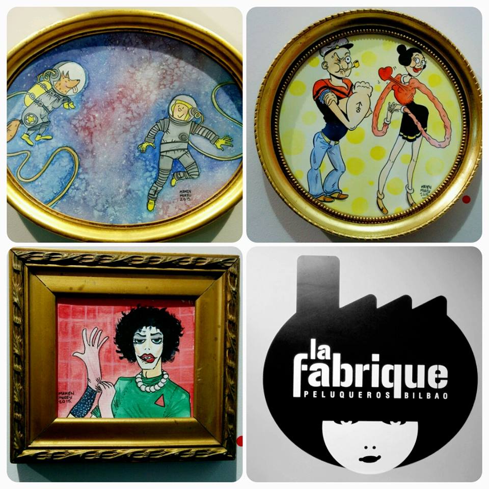 Exposición Mamen Moreu, La Fabrique peluqueros Bilbao